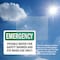 Signmission Potable Water For Safety Shower And Eye, 10 in W x Rectangle, Plastic OS-2PACK-EM-P-710-L-10407 - alternate 3